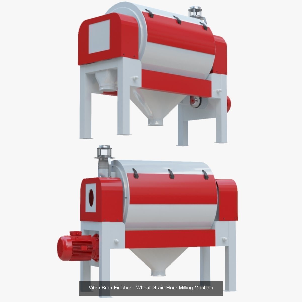 Wheat Grain Flour Milling Machine PACK 2 3D Model Collection_2