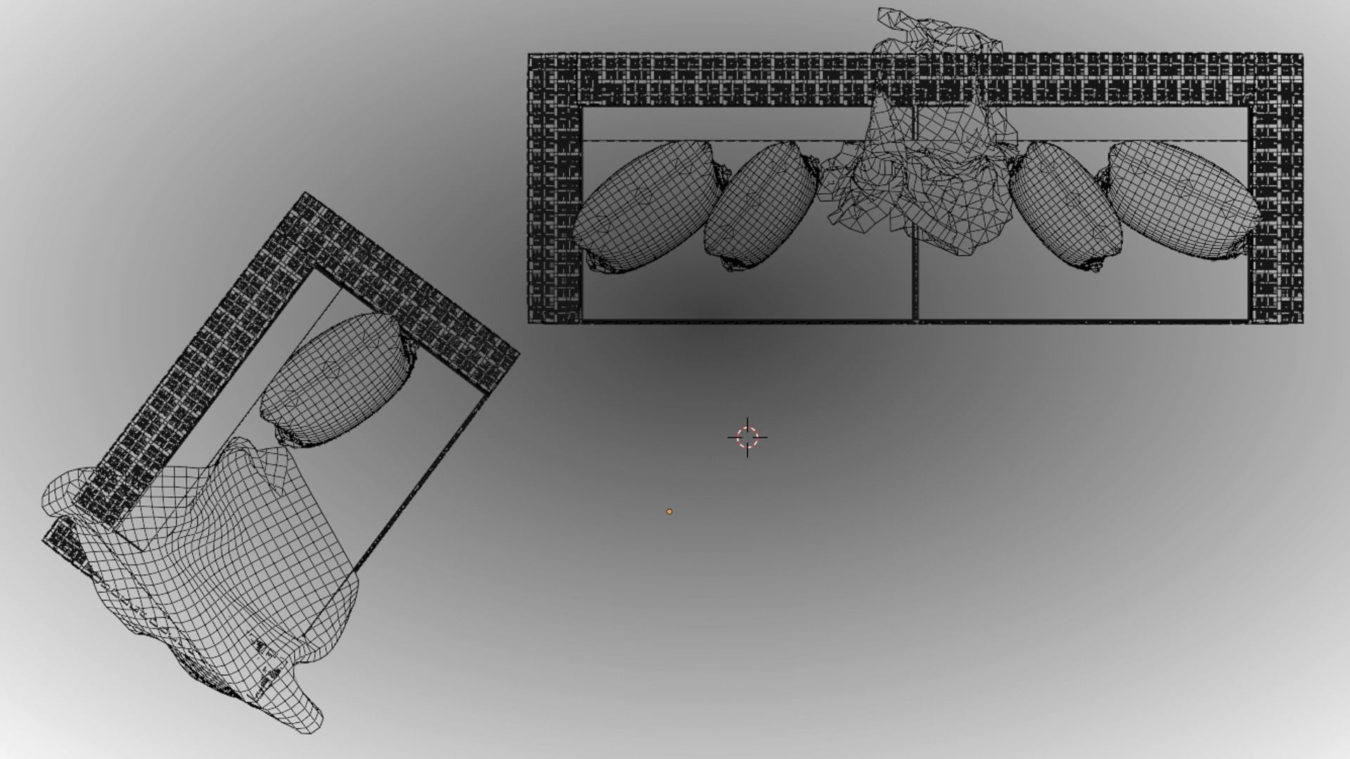 Wicker Sofa Set 3D model_16