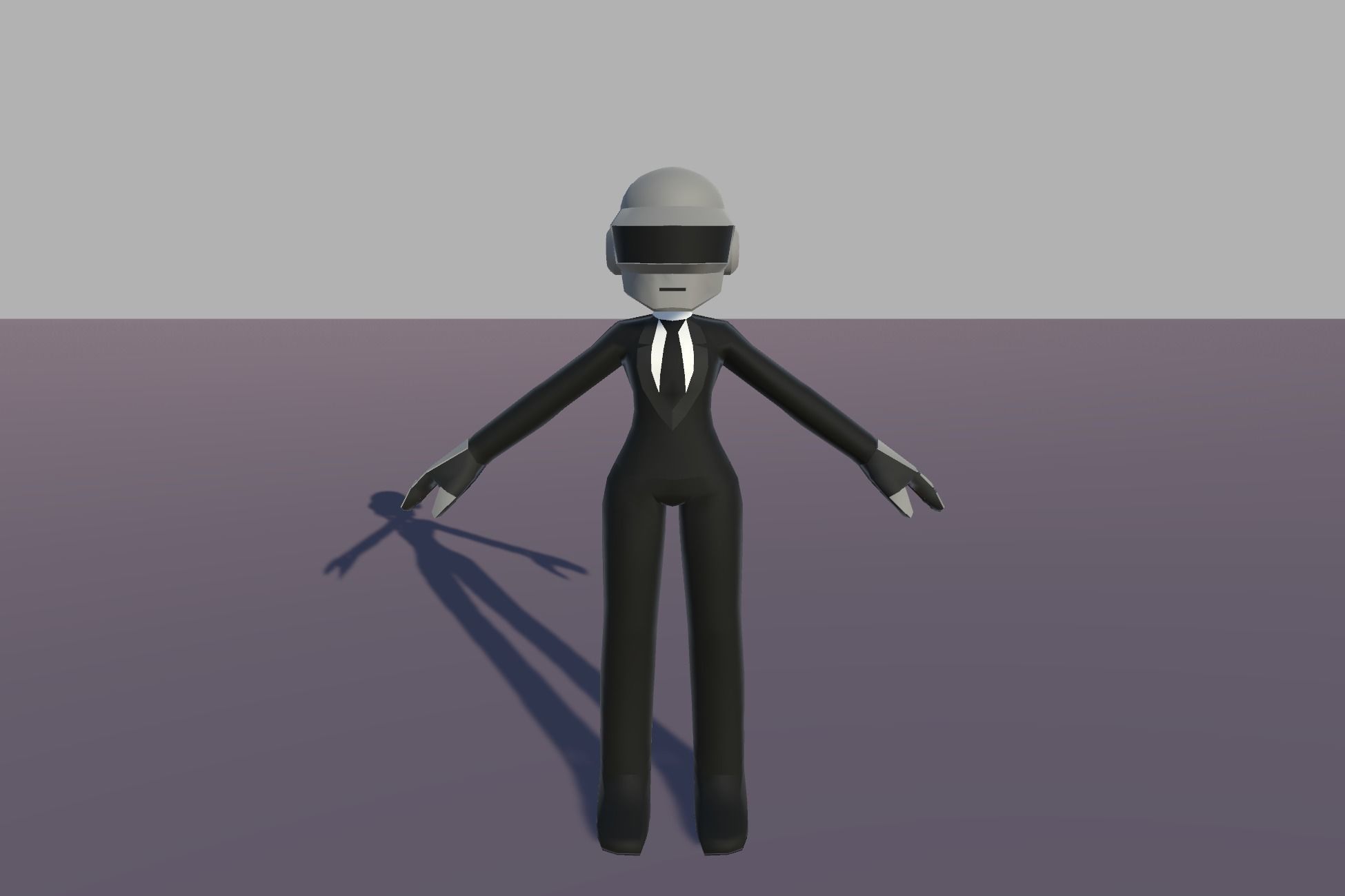Daft Punk Low-poly 3D model_4