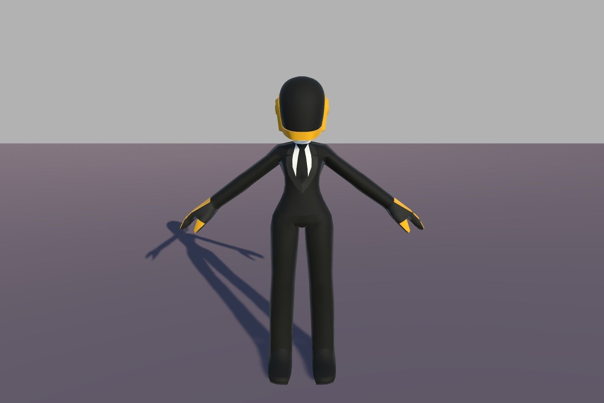 Daft Punk Low-poly 3D model_5