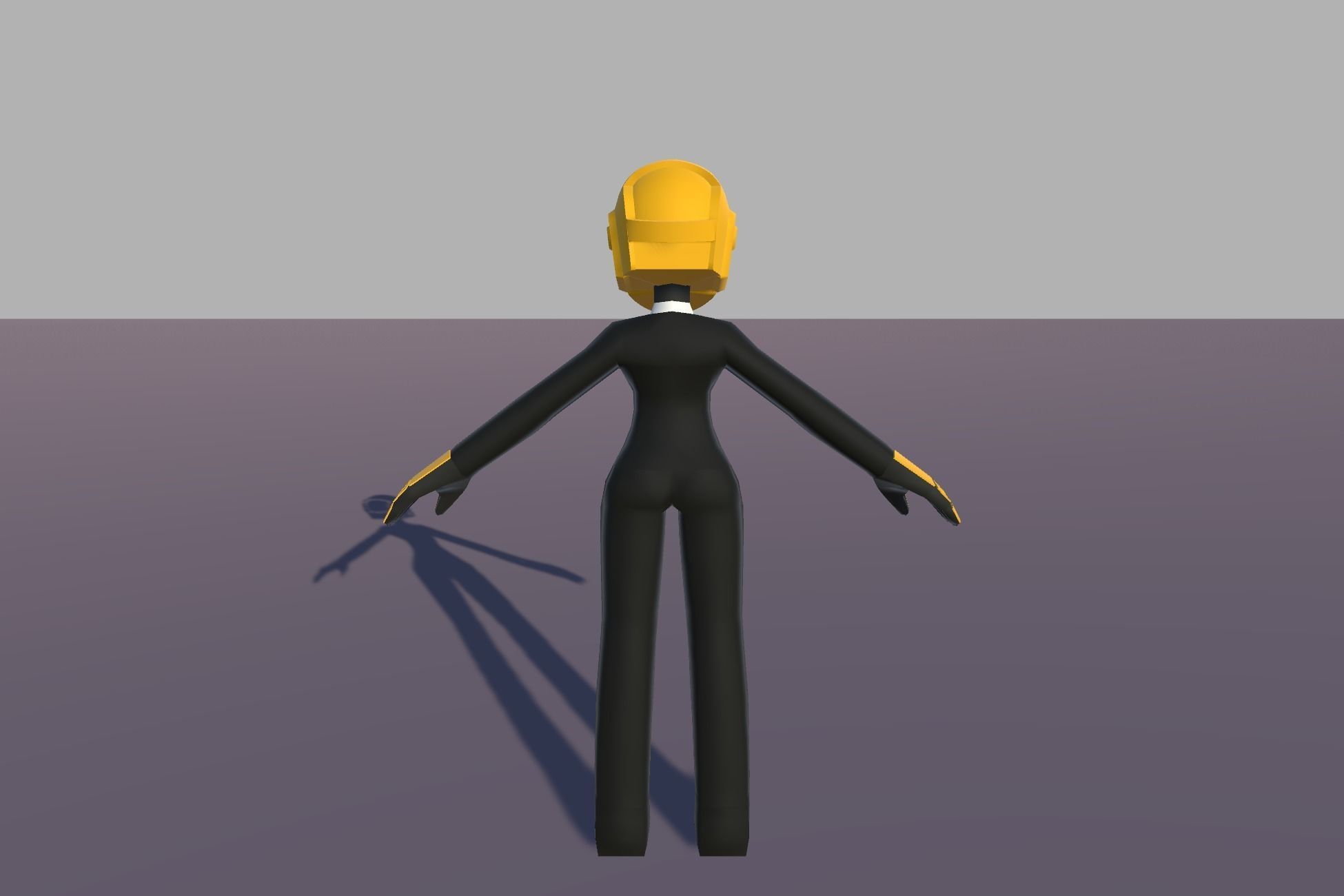 Daft Punk Low-poly 3D model_7