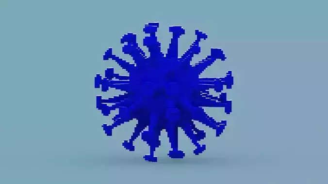 Voxel Blue Virus