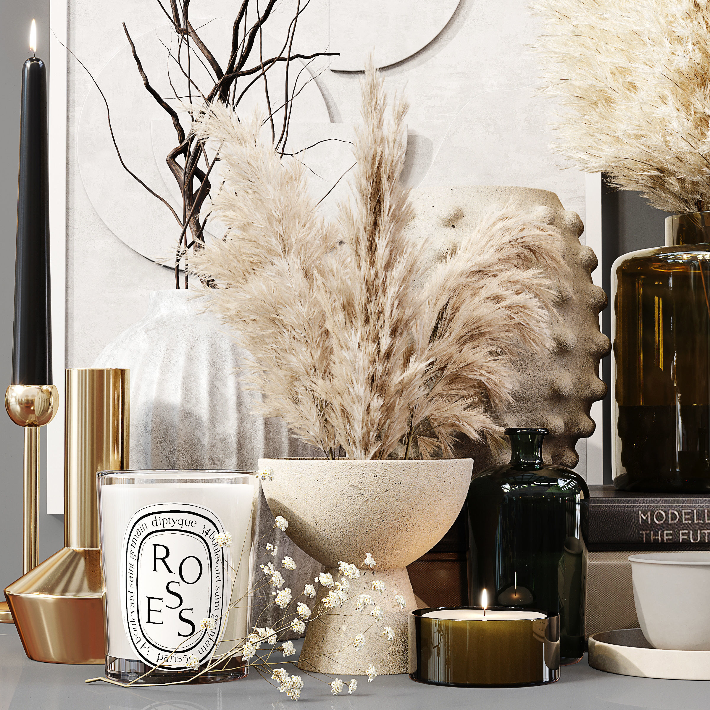 Decorative Set 099 3D model_1