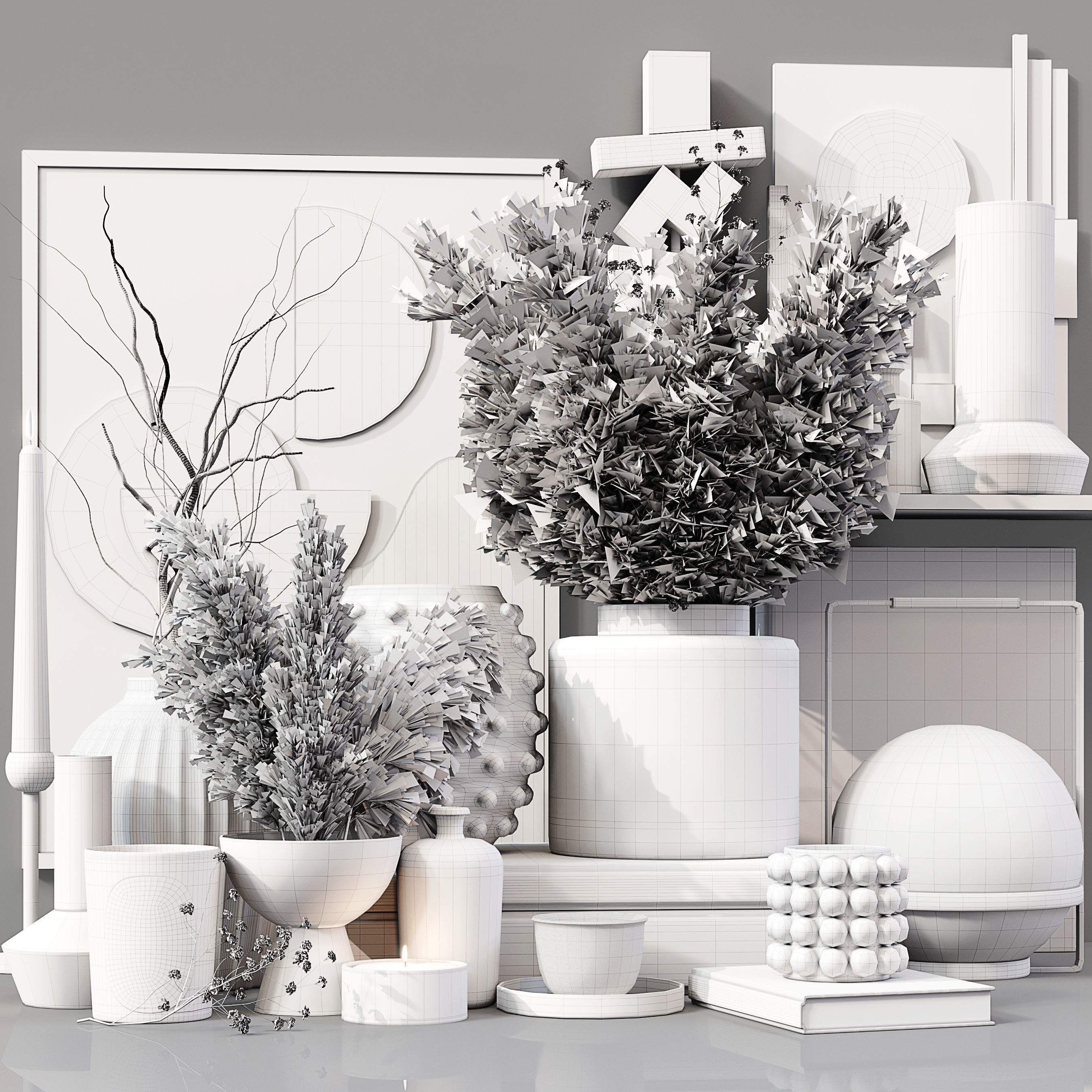 Decorative Set 099 3D model_6