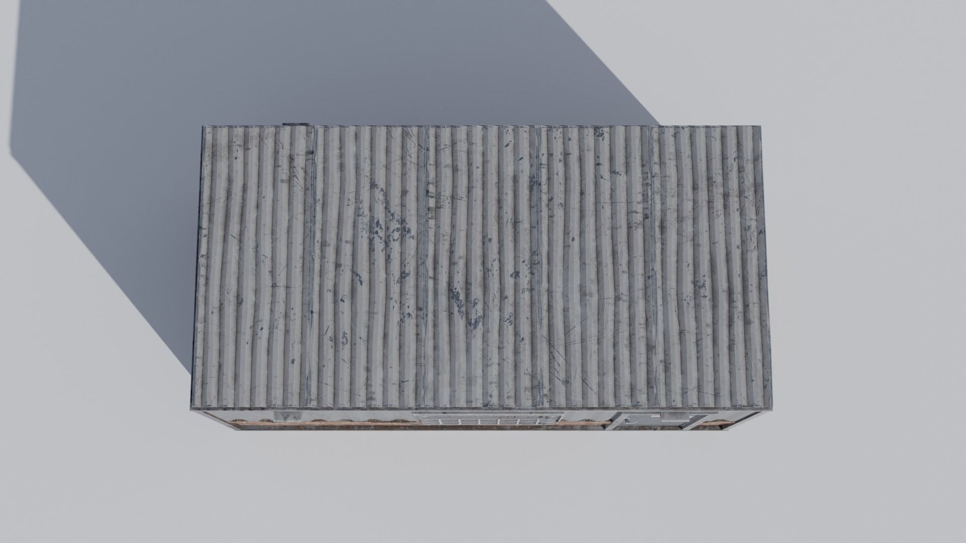 Small Utility Building Set 4K and 2K Low-poly 3D model_9