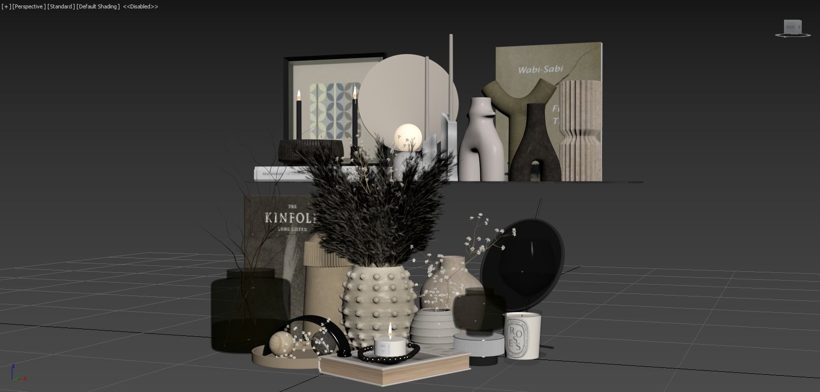 Decorative Set 100 3D model_10