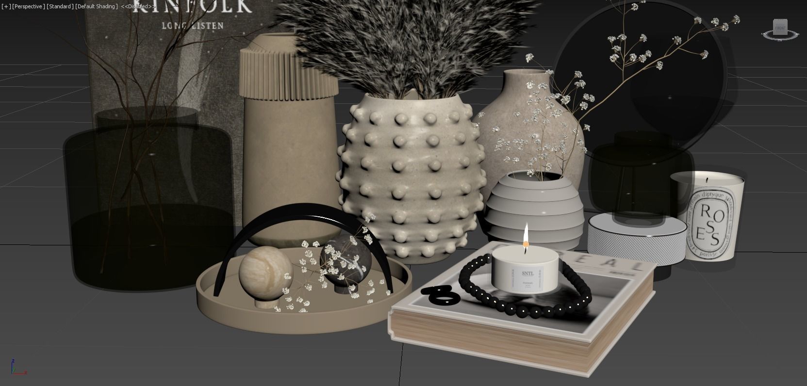 Decorative Set 100 3D model_8