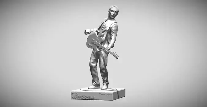  Thom Yorke - radiohead 3dprinting 3D print model