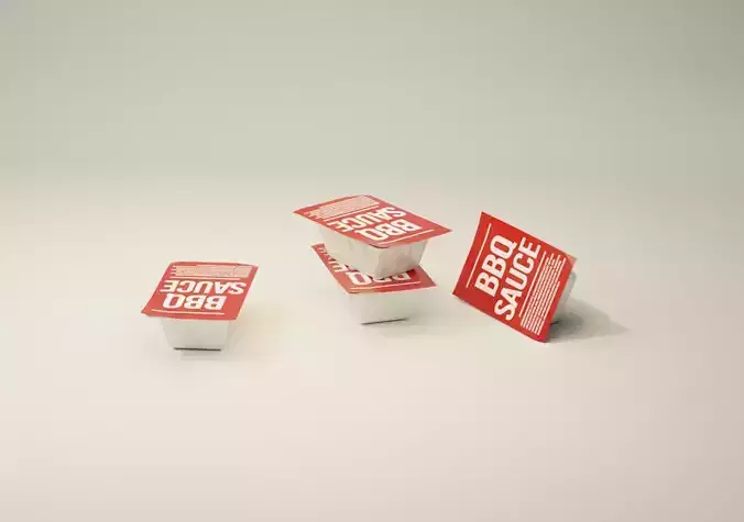 Fast Food dipping sauce container