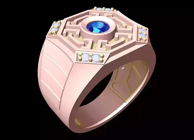 Pattern Ring - Mens Rings - N6488