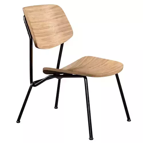 STRAIN Plywood Easy Chair 3D model