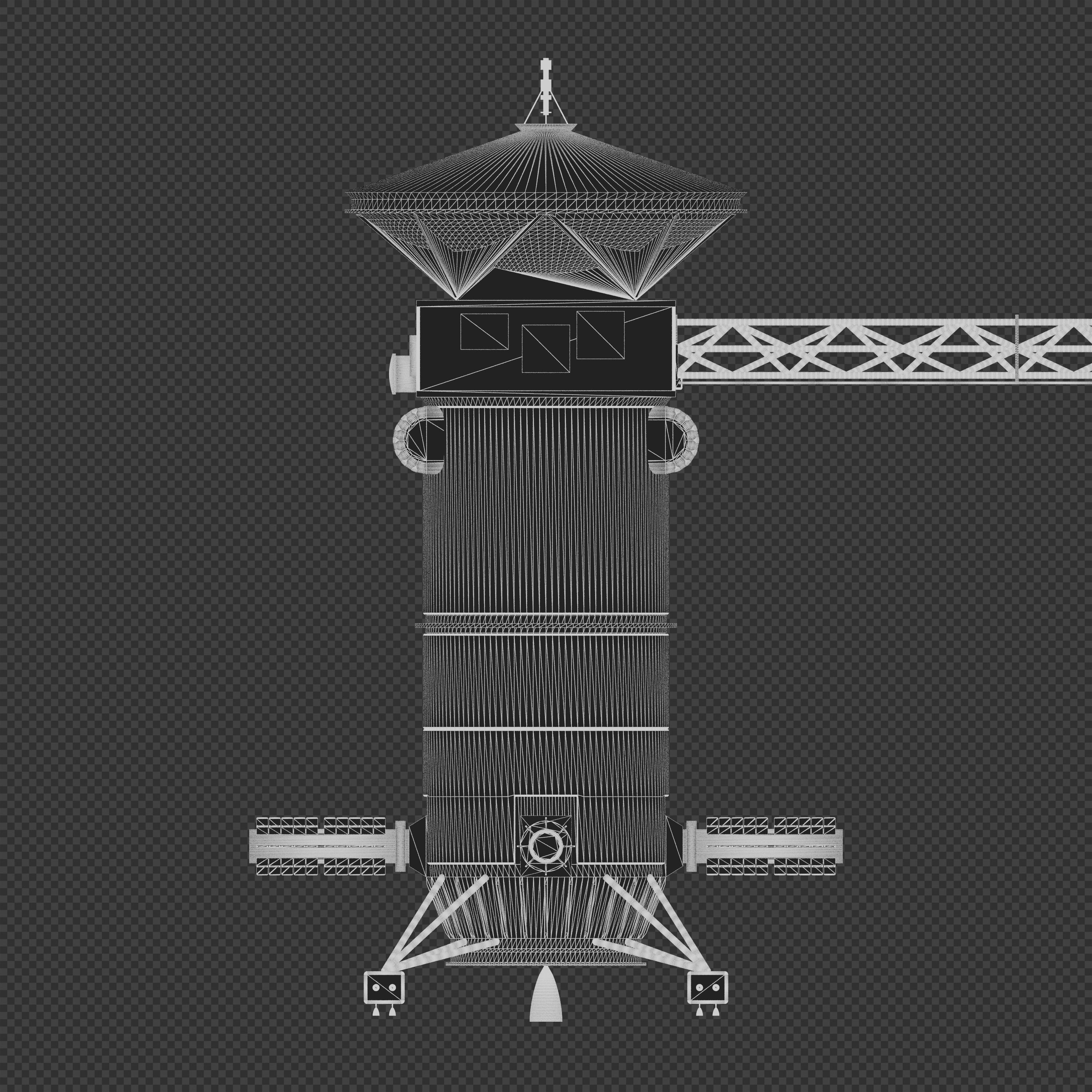 Uranus Orbiter and Probe 3D model_9