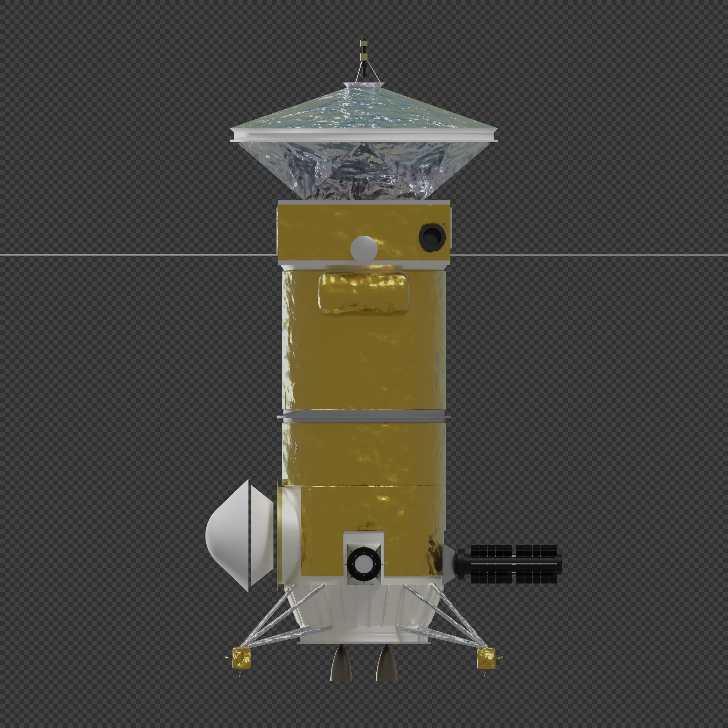 Uranus Orbiter and Probe 3D model_4
