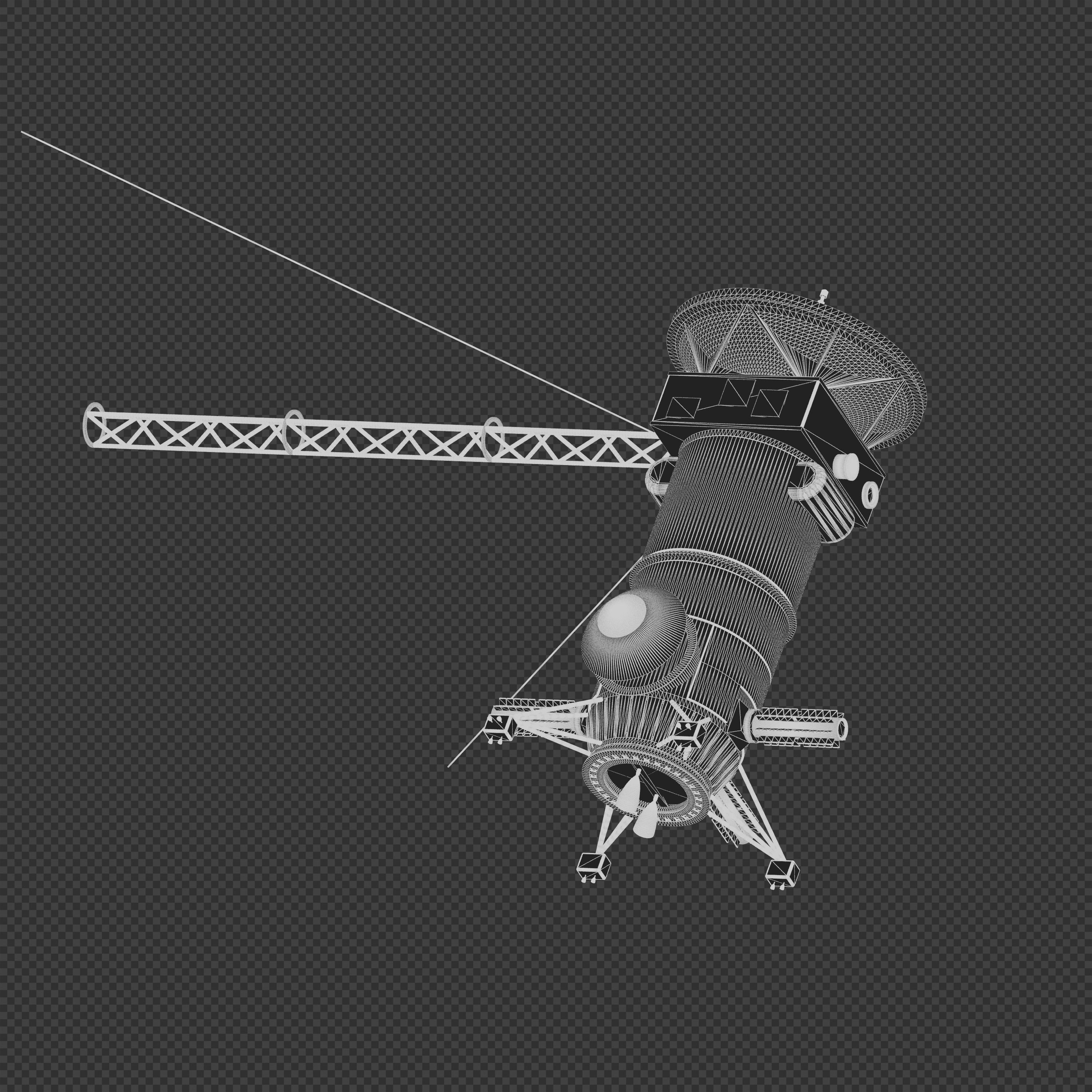 Uranus Orbiter and Probe 3D model_5