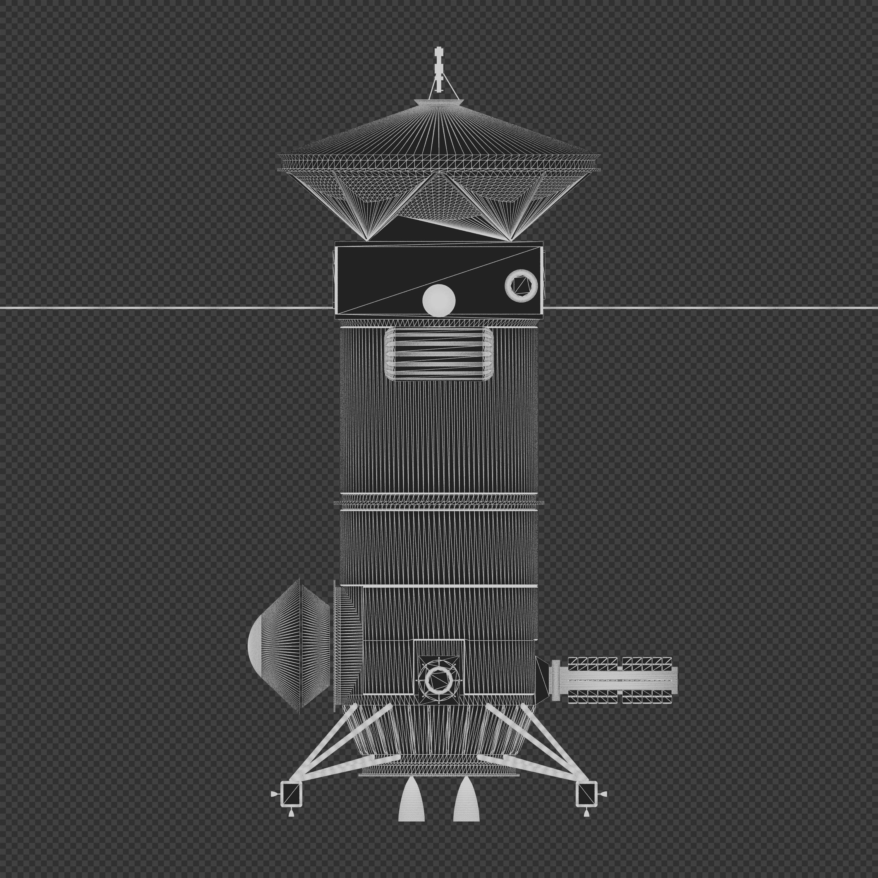 Uranus Orbiter and Probe 3D model_8