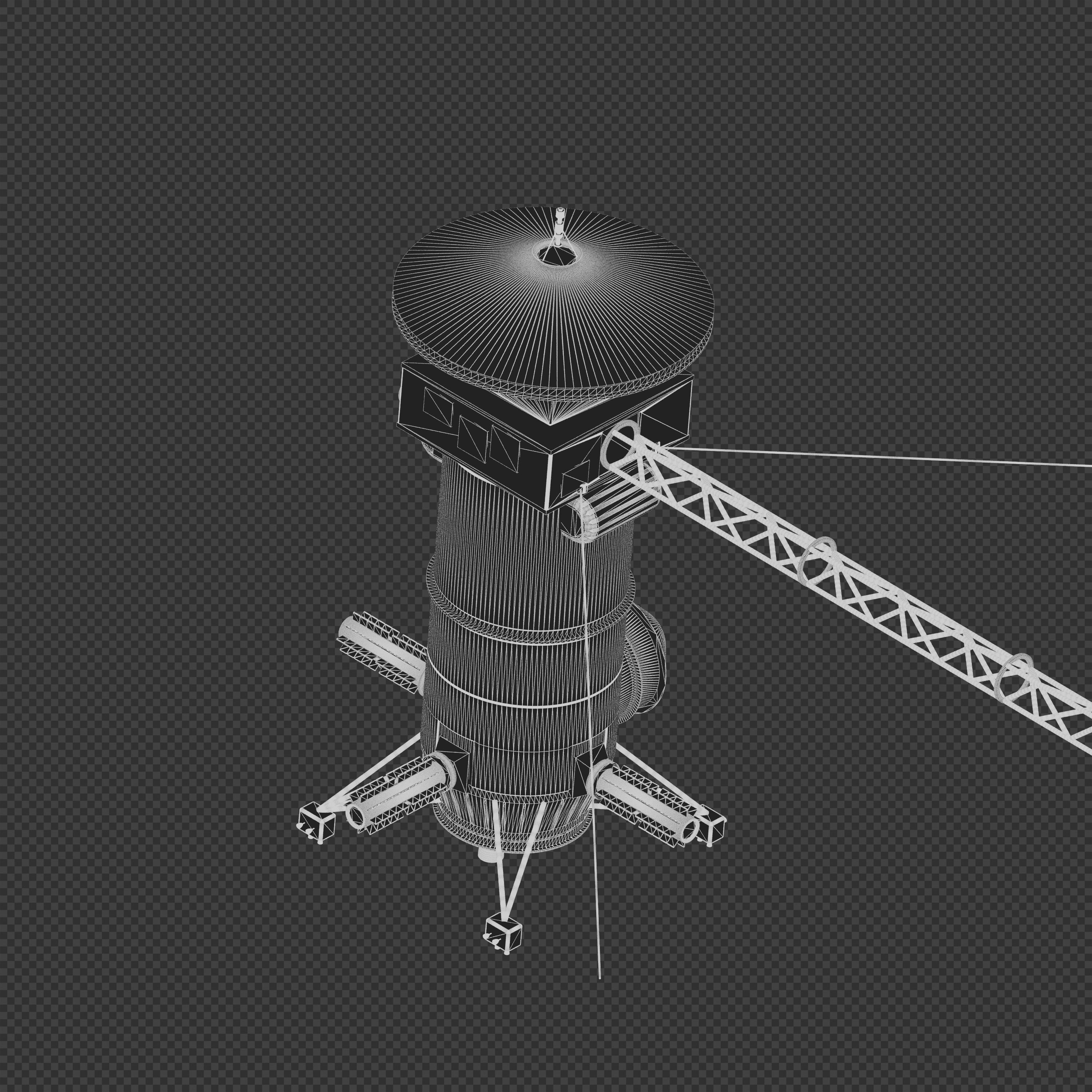 Uranus Orbiter and Probe 3D model_7