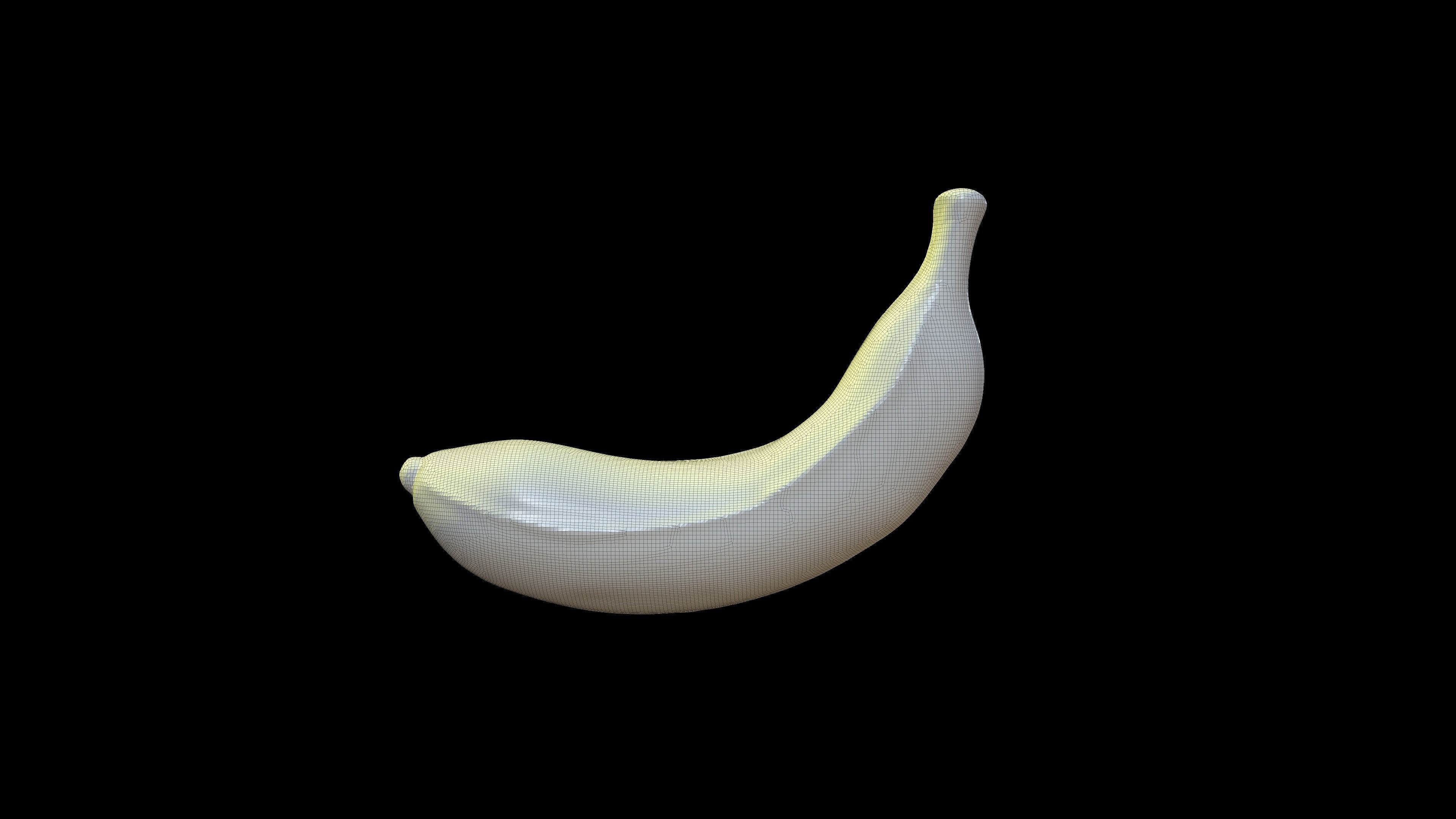 Banana 3D Model pear 3D model_1