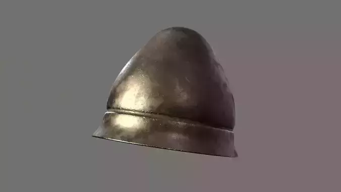 Pilos helmet - Greek Helmet Low-poly 3D model