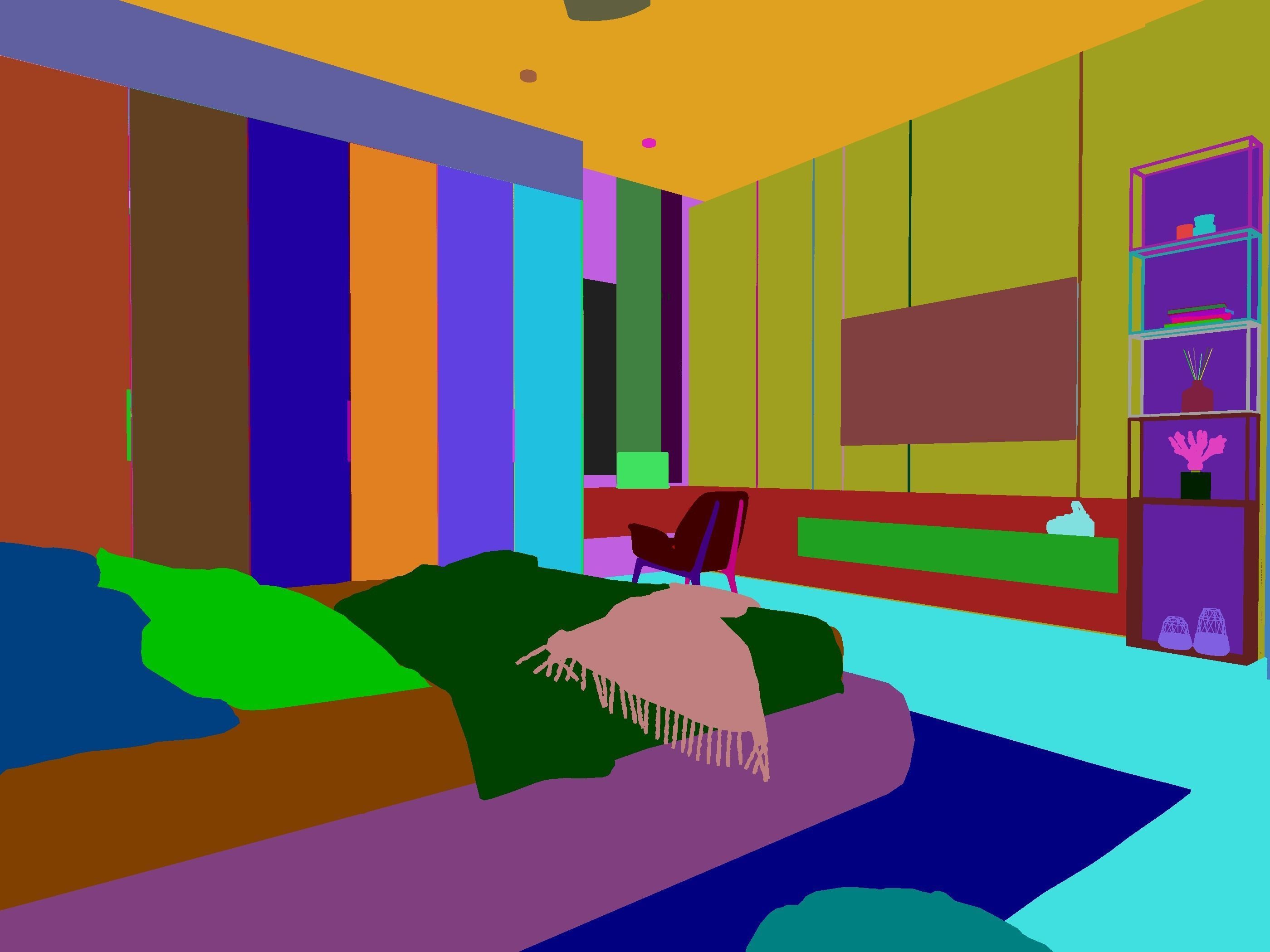 Grand Bedroom Design Ready to Render Setting  Free 3D model_2