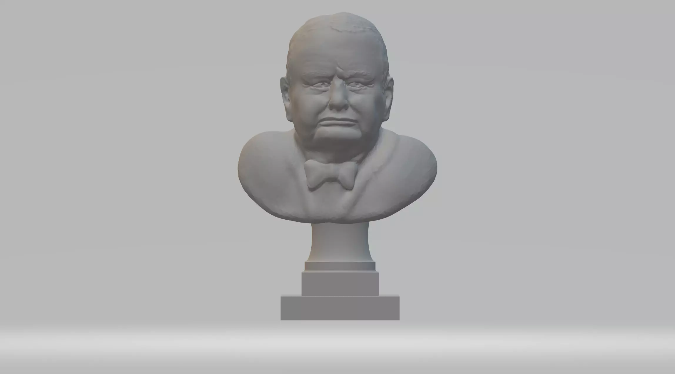 Winston Churchill Bust 3D Model 3D print model_0