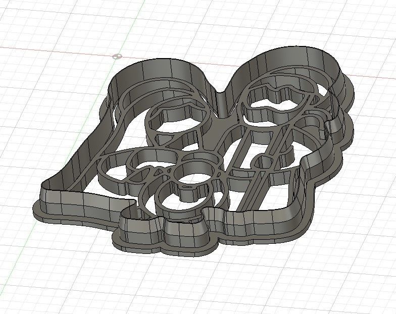 Christmas Manger Cookie and Fondant Cutter with Embosser 3D print model_1