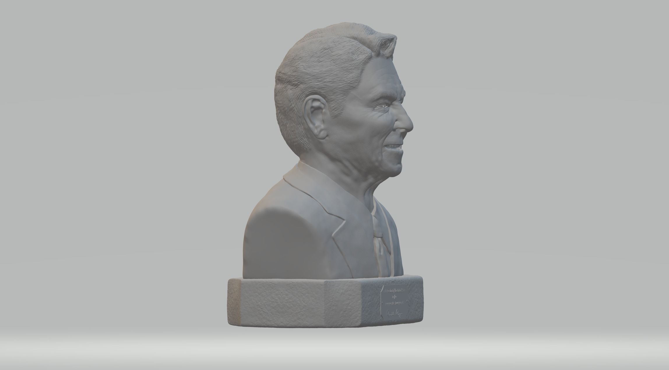 Ronald Reagan Bust 3D Model 3D print model_1