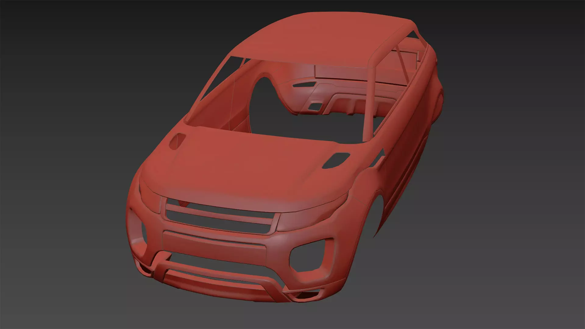 European Luxury Crossover SUV - Body Free 3D model