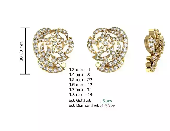 Women Solitaire Earrings