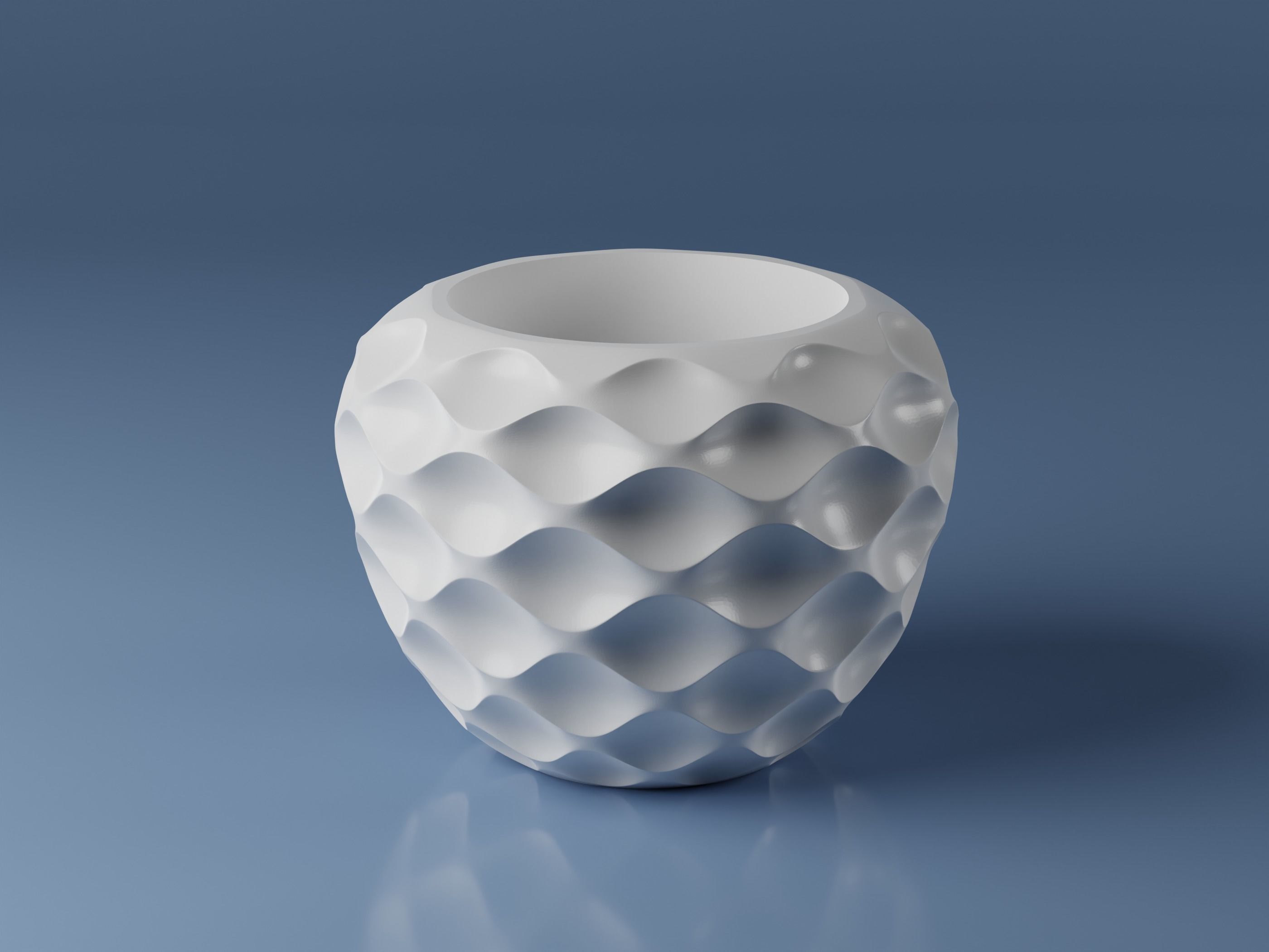 3D Digital Pot Vase STL Pack - 8 STL file  3D print model_8