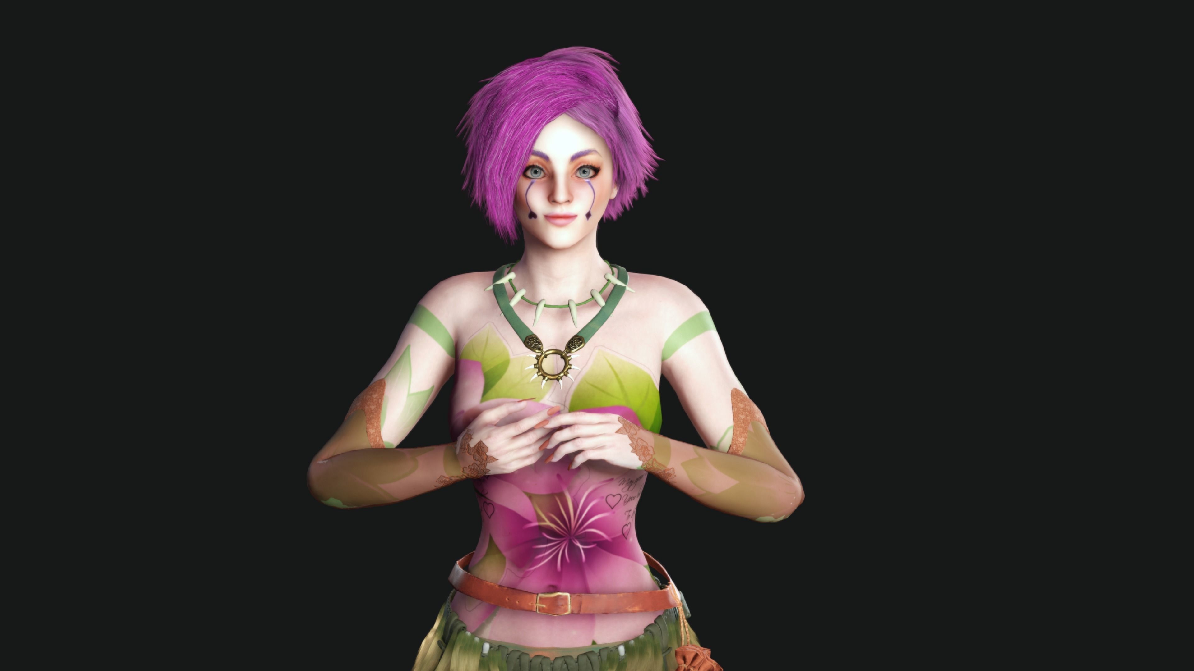 AAA 3D TINKER BELL CHARACTER - REALISTIC STYLE  Low-poly 3D model_2