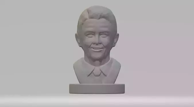 Bill Clinton Bust 3D Model