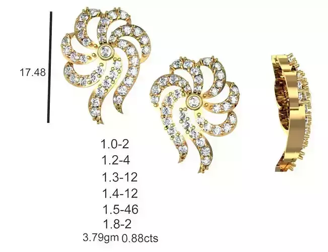 Women Solitaire Earrings