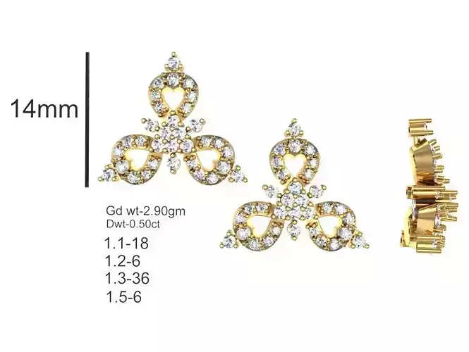 Women Solitaire Earrings