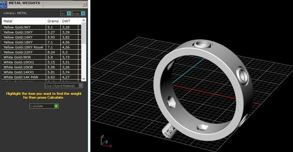 Ring with stones Model 2178 3D print model_8