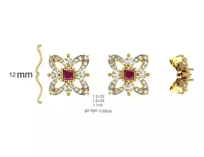 Women Solitaire Earrings