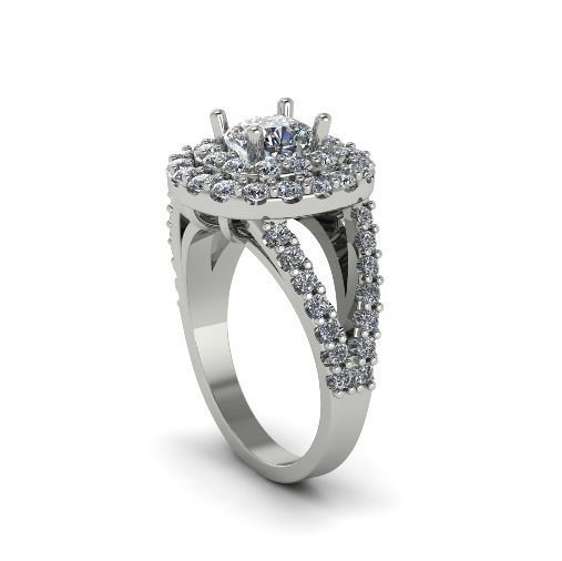 Double halo ring Model 2199 3D print model_1