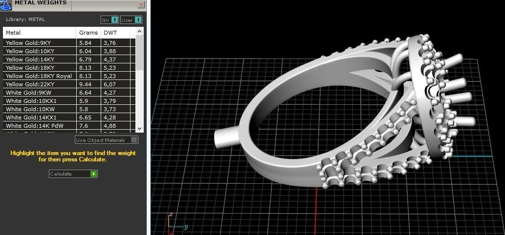 Double halo ring Model 2199 3D print model_9
