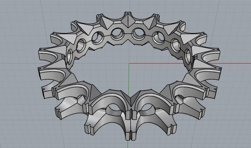 Ring Model 2208 3D print model_4