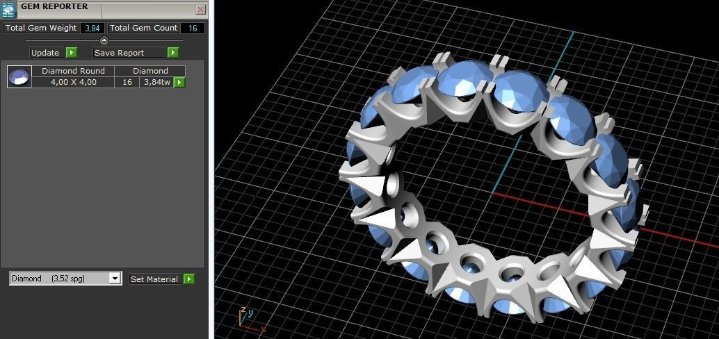 Ring Model 2208 3D print model_8