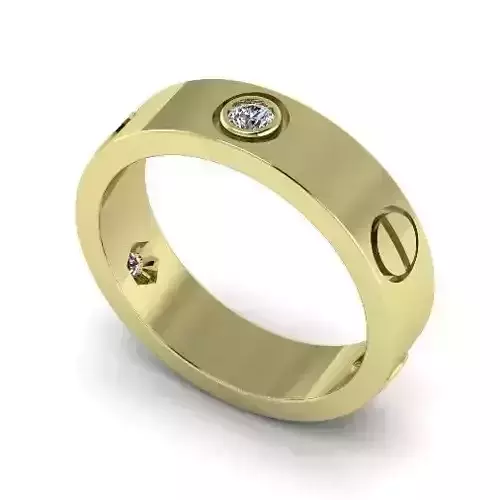 Ring with bolts and stones Model 2221