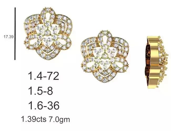 Women Solitaire Diamond Earrings