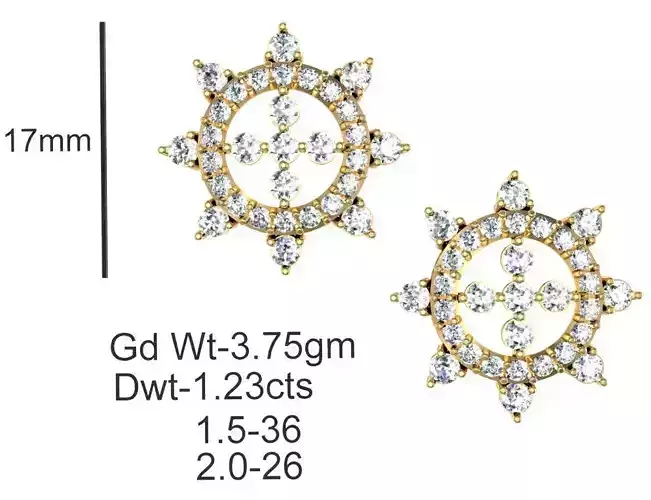 Women Solitaire Diamond Earrings