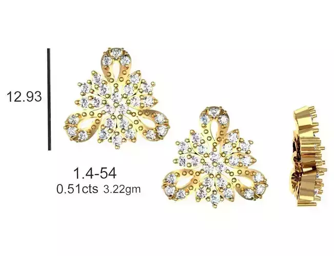 Women Solitaire Diamond Earrings
