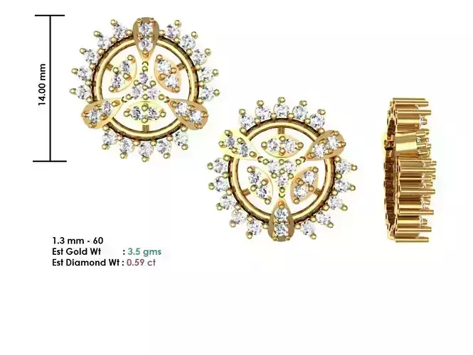 Women Solitaire Diamond Earrings