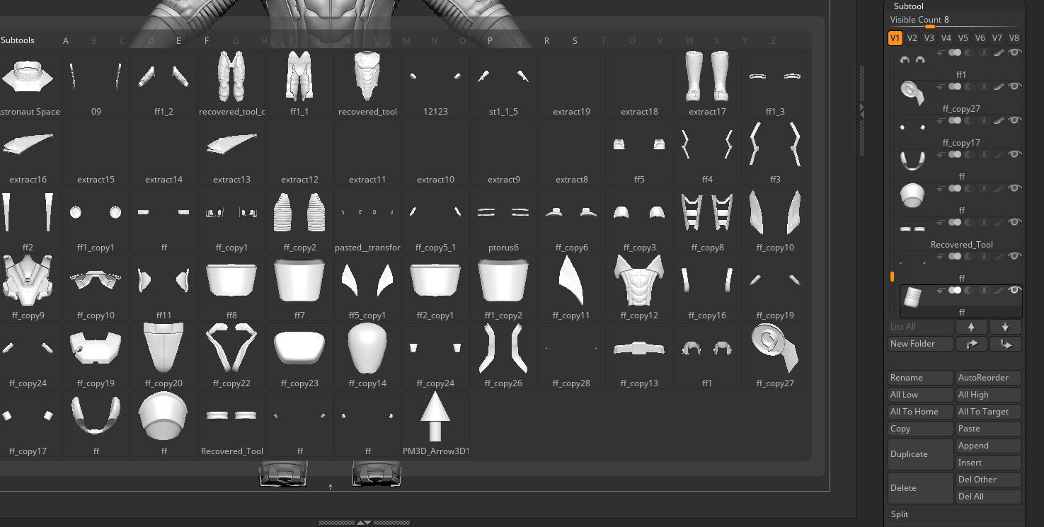  High poly  Astronaut Spacesuit Space Suit 3D print model_17