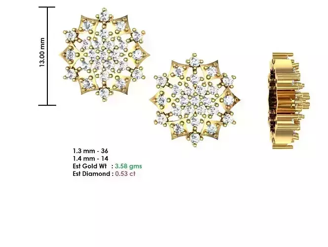 Women Solitaire Diamond Earrings