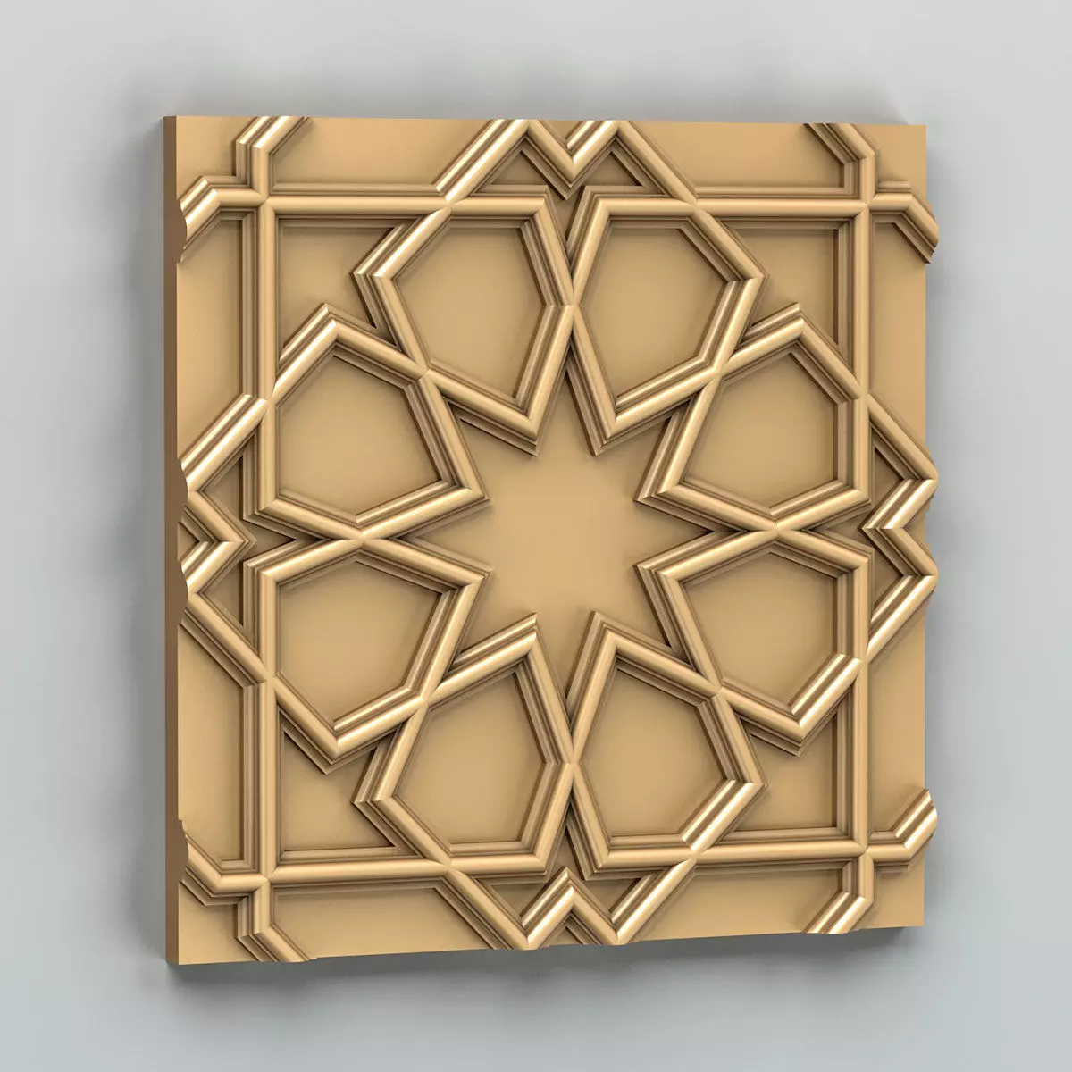 Wall panel 032 Arabic 3D model