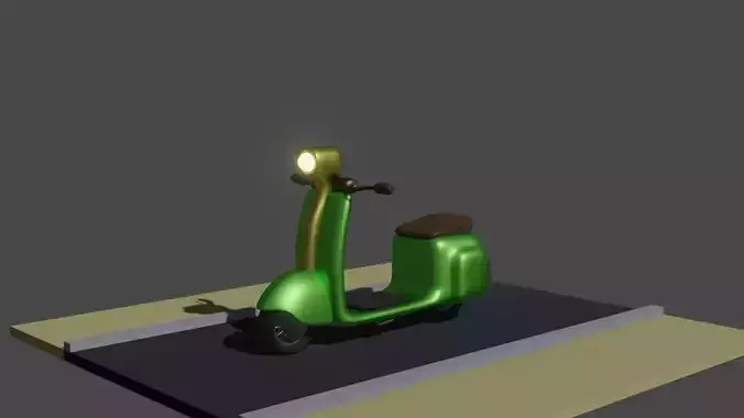 Scooter lowpoly