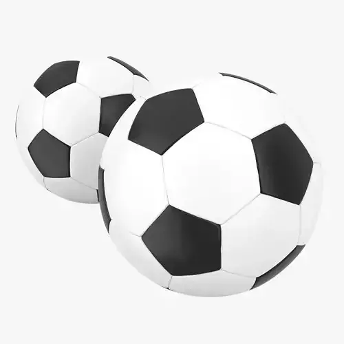 Football three soccer balls