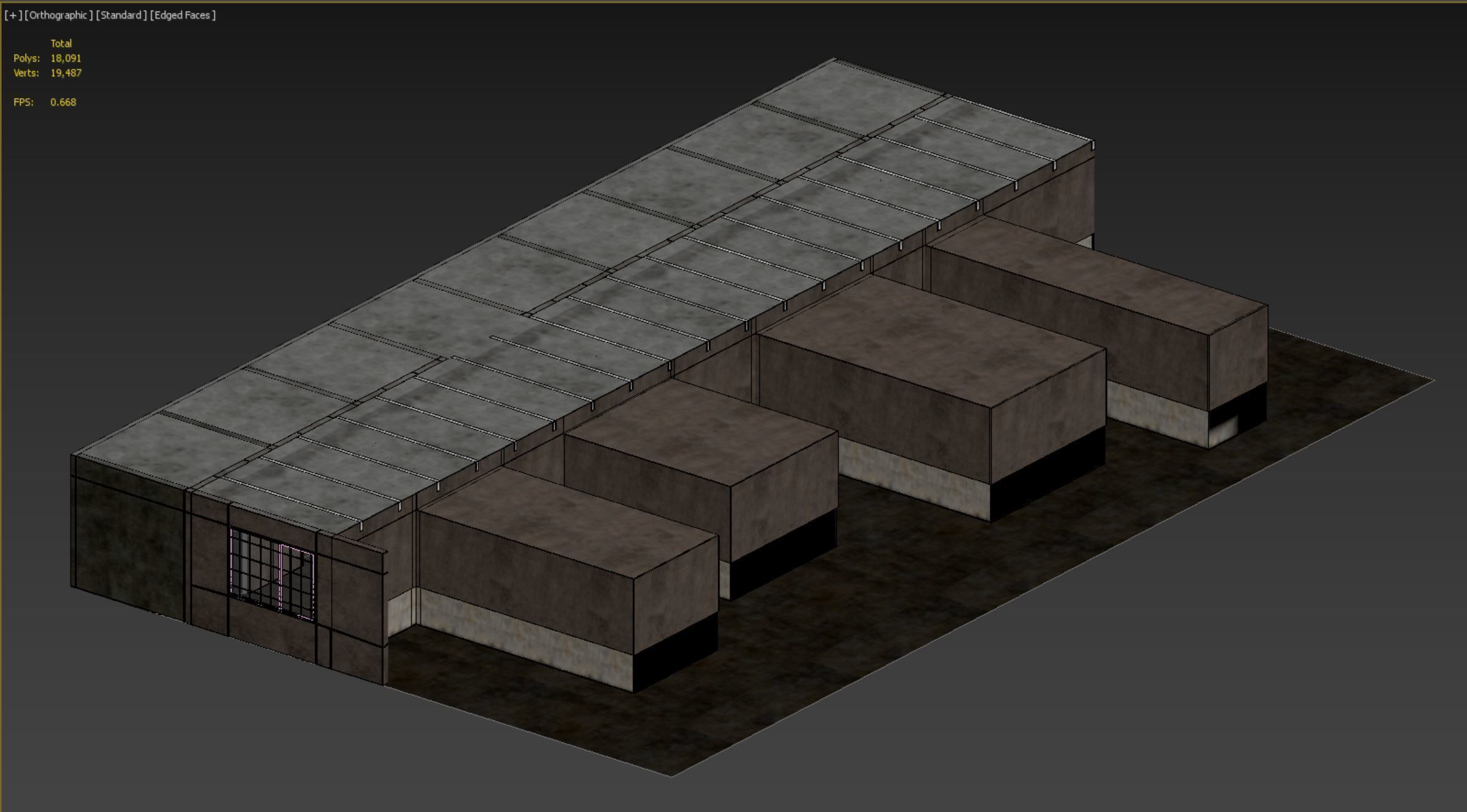 old dark scary corridor 02 3D model Low-poly 3D model_8